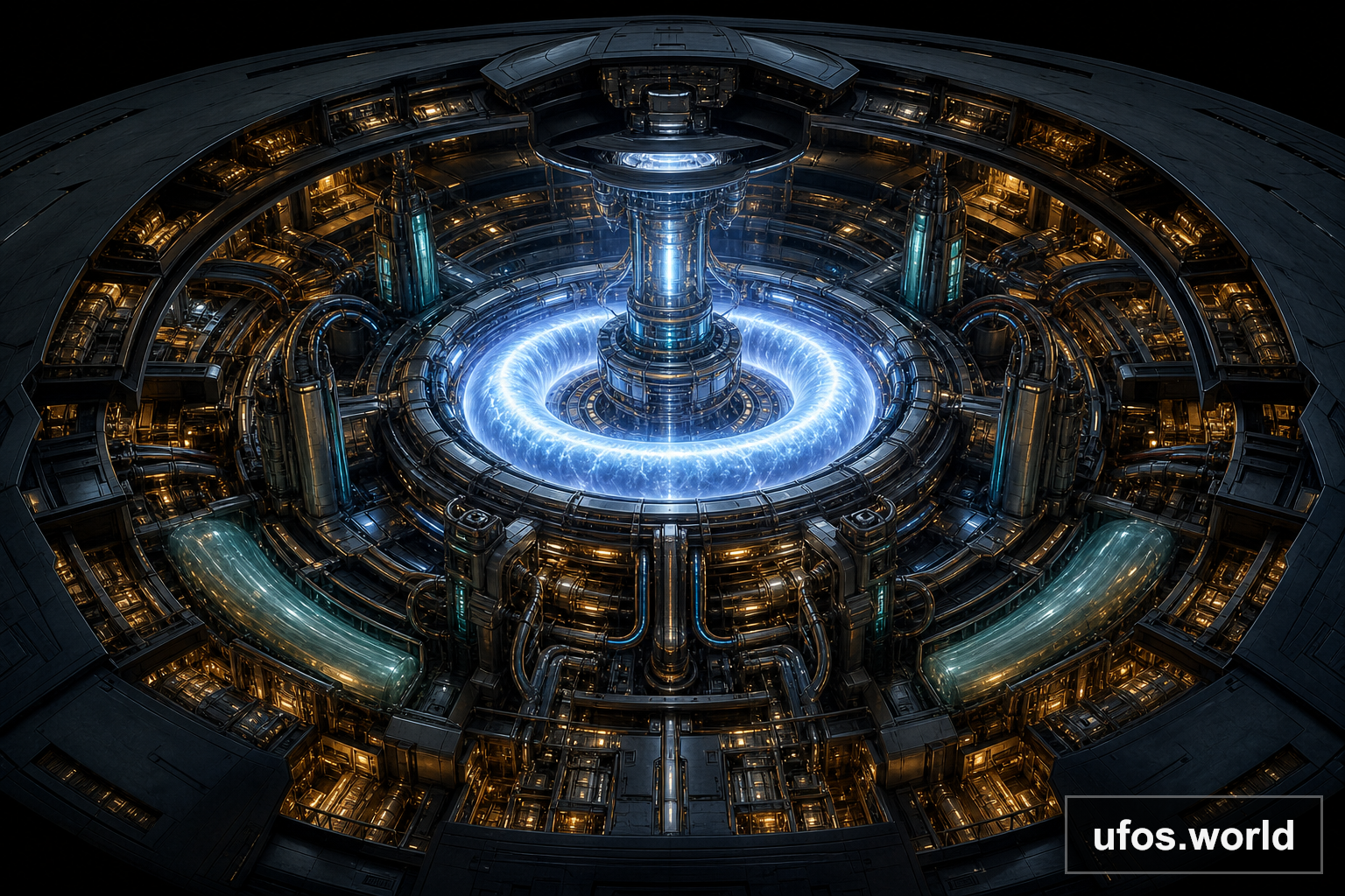concept advanced fusion field reactor saucer interior