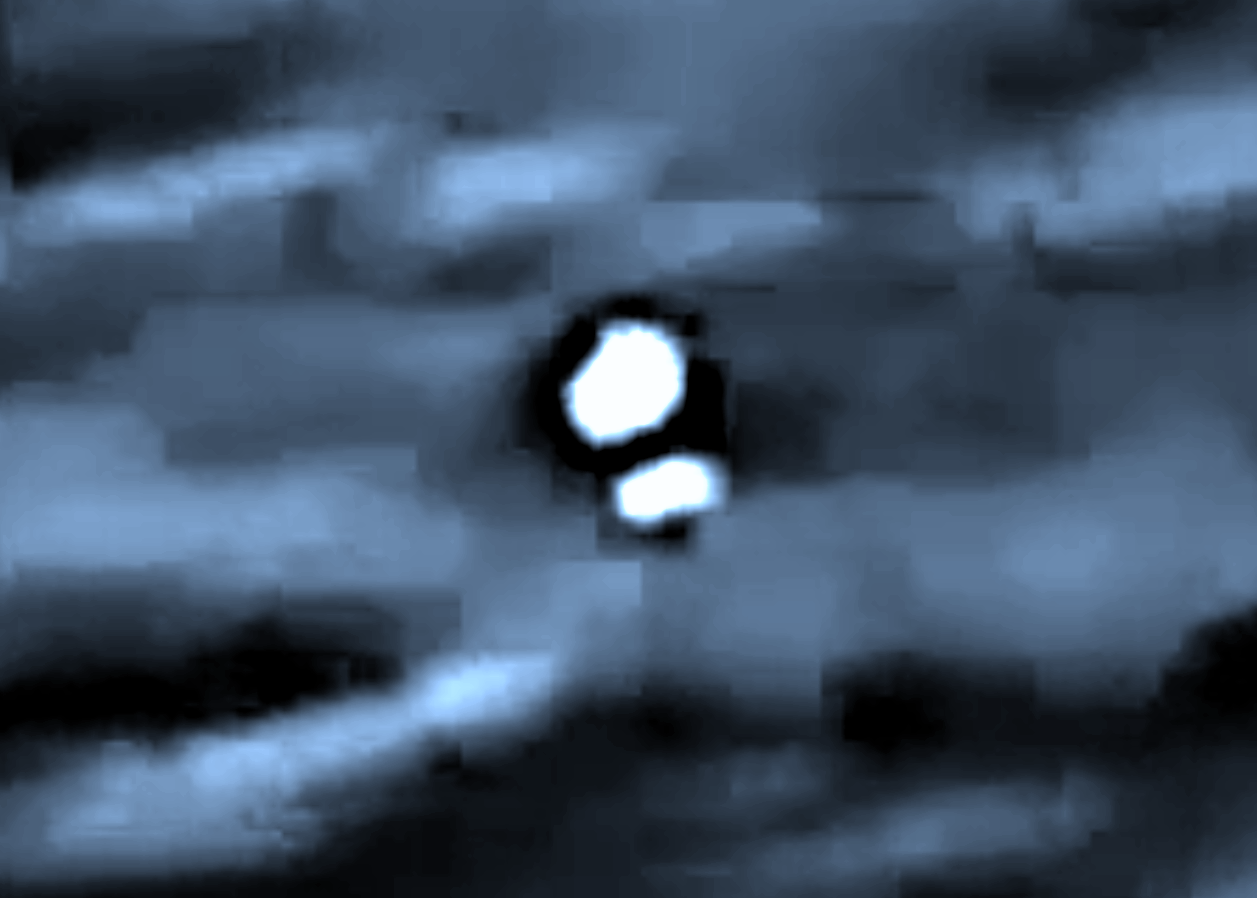 DOW-UAP-PR056, "Spherical UAP pulsing over water [CALLSIGN]"