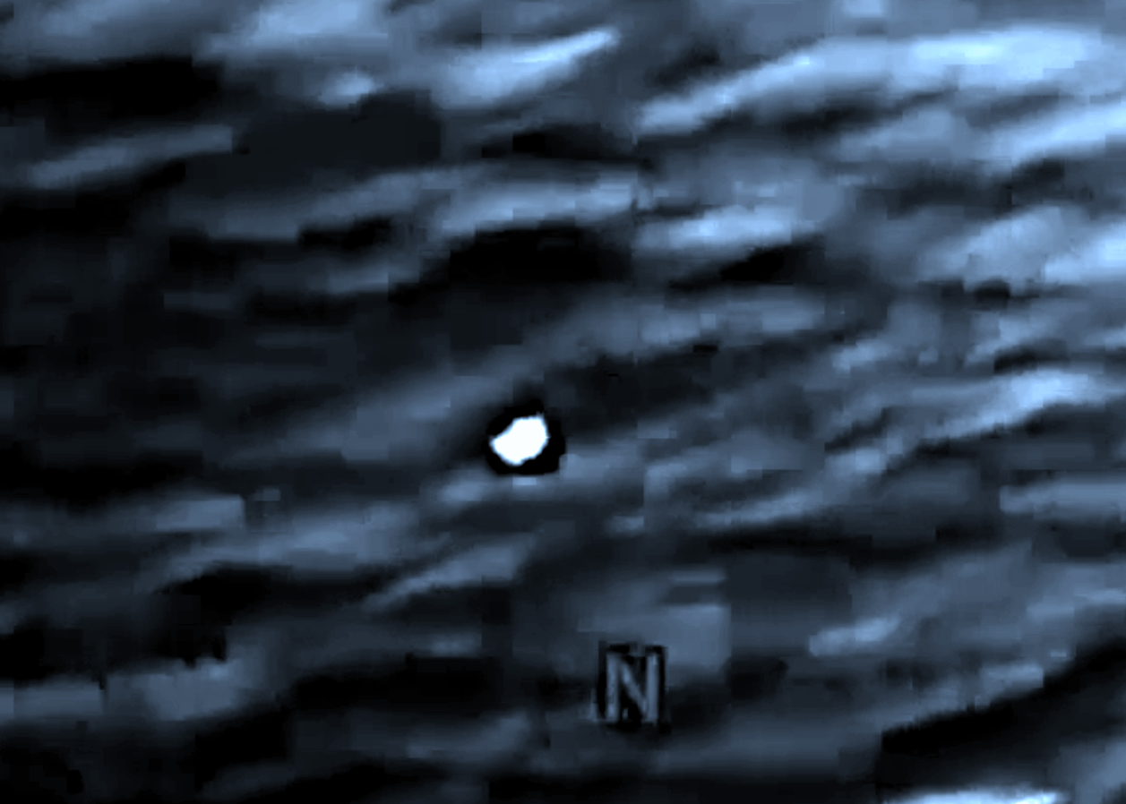 DOW-UAP-PR056, "Spherical UAP pulsing over water [CALLSIGN]"