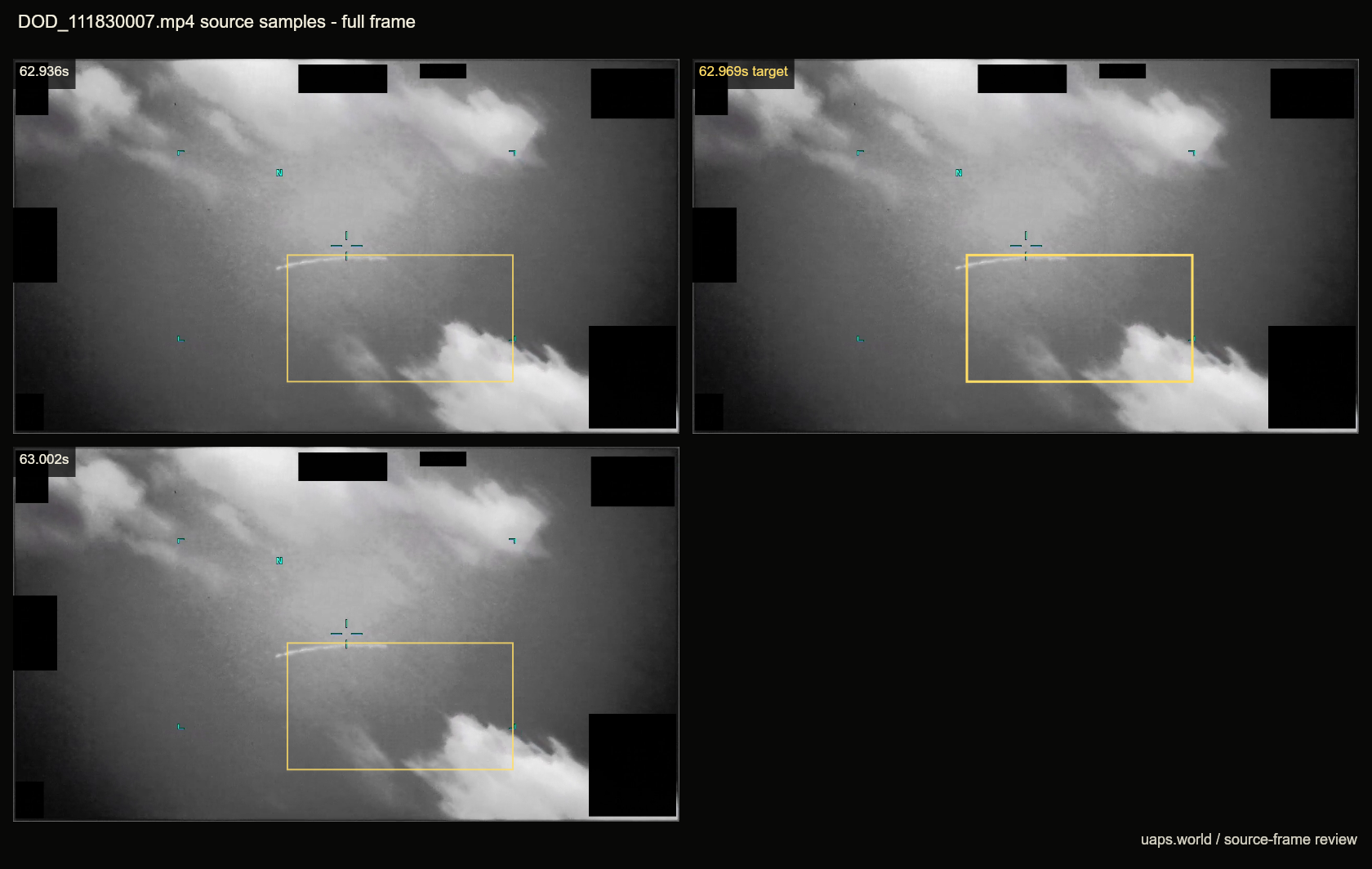 dod 111830007 062969 frame review source frame contact sheet