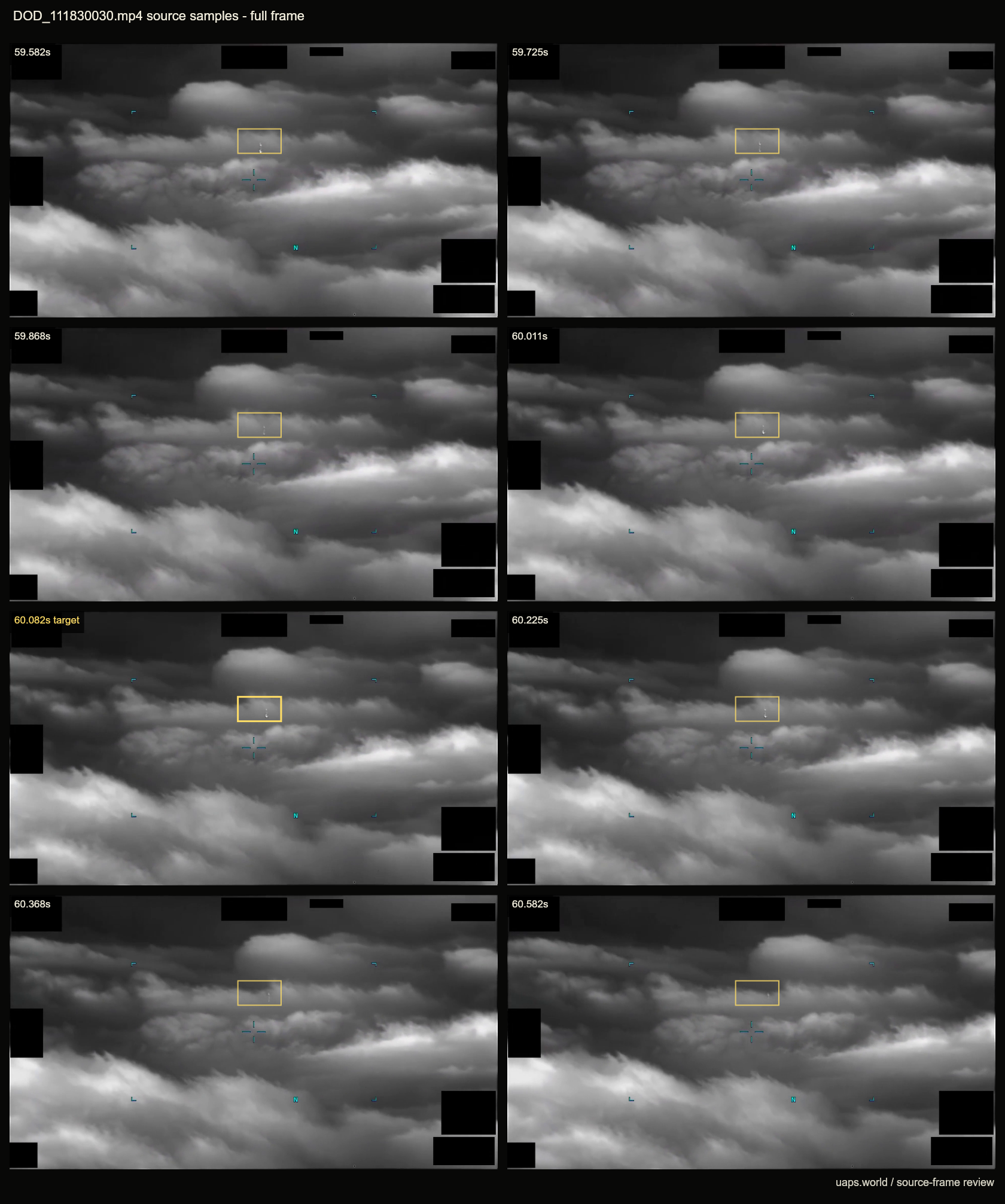 dod 111830030 60082 short field review source frame contact sheet