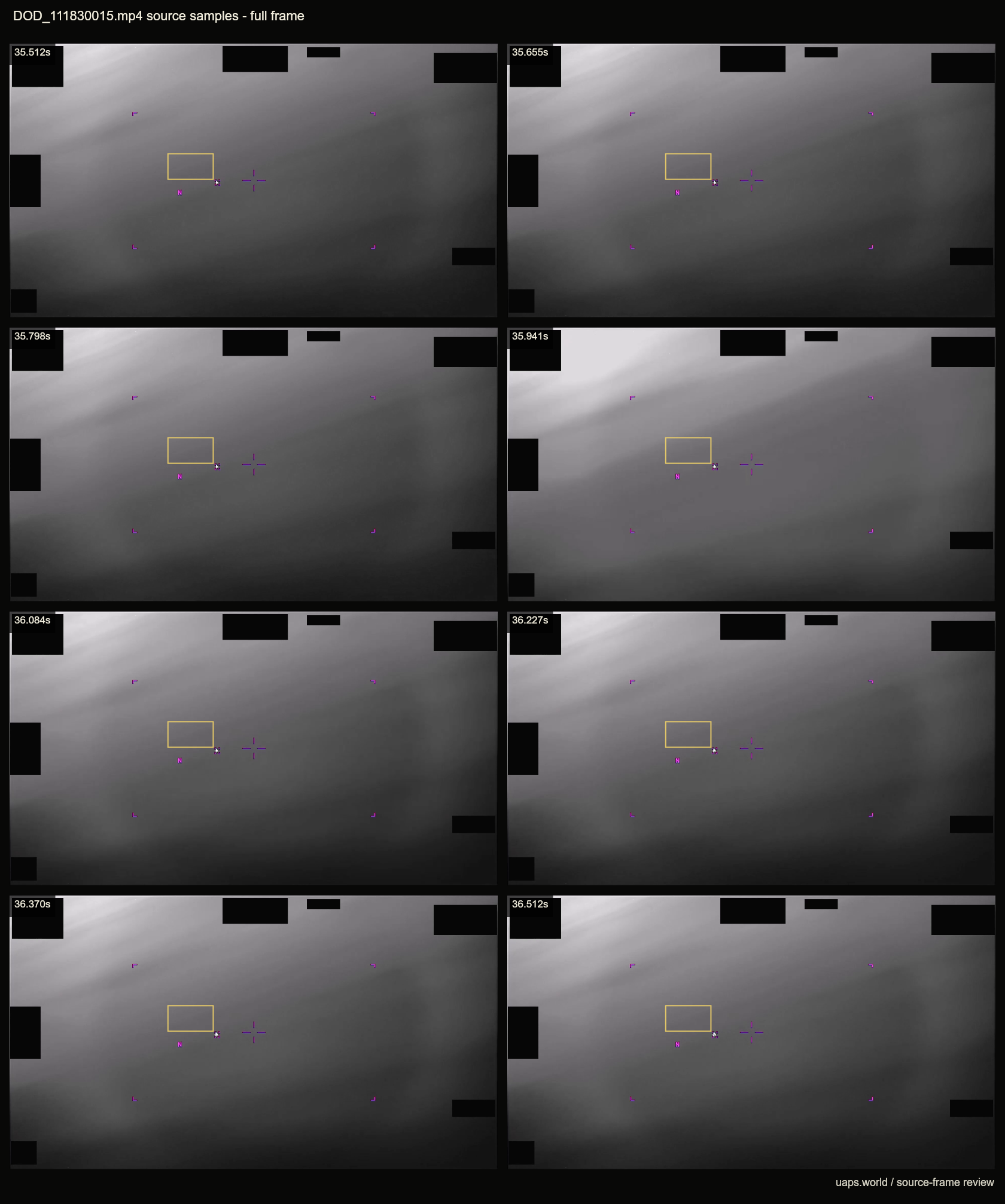 pr103 36012 field review source frame contact sheet