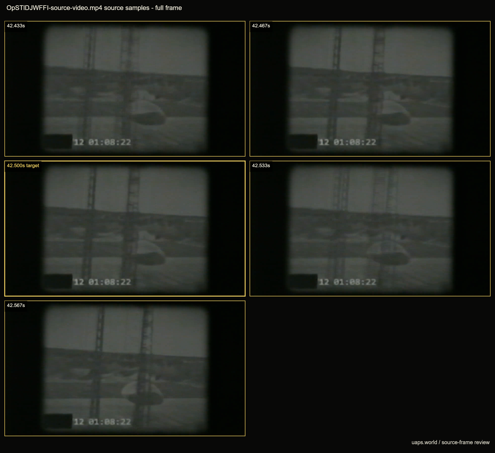 qtecqot OpSTlDJWFFI monochrome disc temporal consistency source frame contact sheet