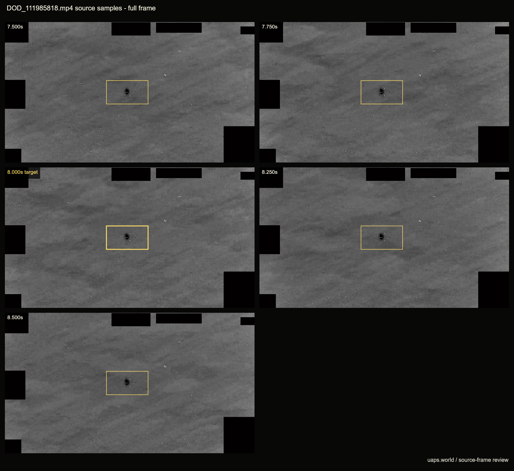 pr143 adjacent source frame contact sheet