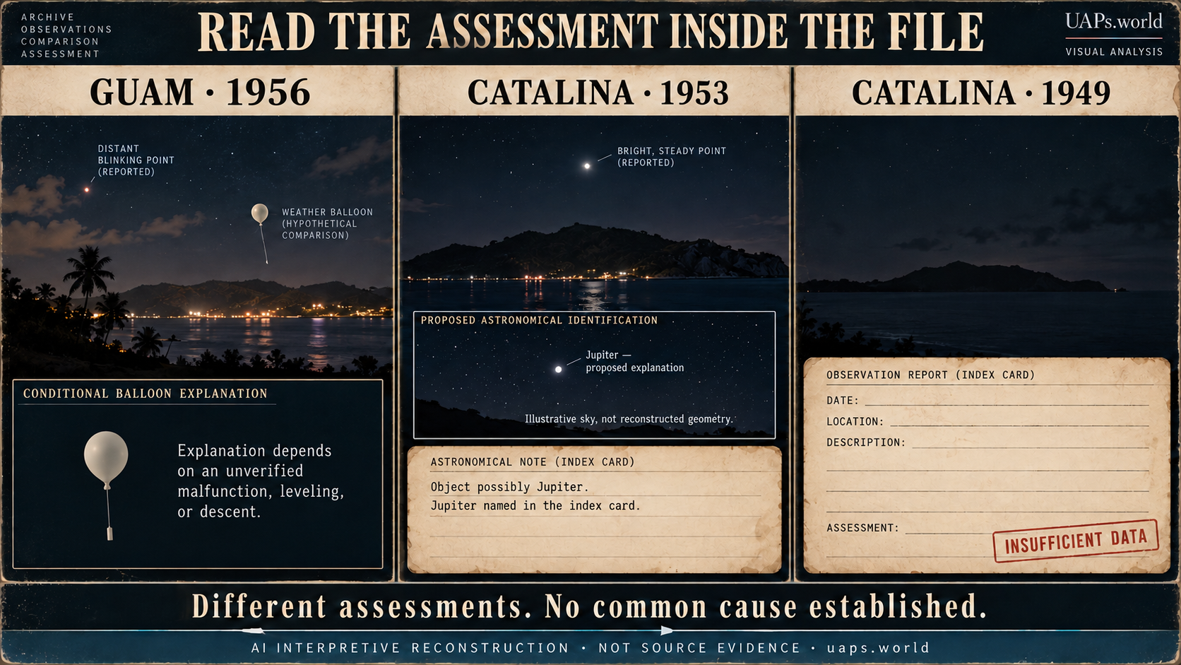 historical report comparison interpretive reconstruction